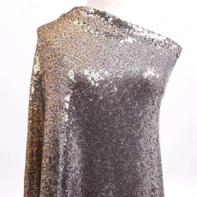 100% polyester mesh metal sequin fabric