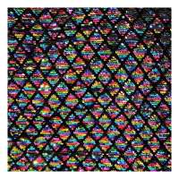 The rhombus pattern embroidery sequins fabric